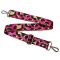Leopard pattern Handbag Strap,Pink, Silver, 40 mm