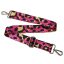 Leopard pattern Handbag Strap,Pink, Silver, 40 mm