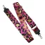 Black white leoprad pattern bag strap