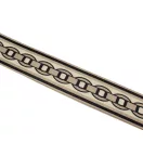 Chain patterned Detachable Bag Strap, Beige, Silver, 50 mm