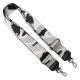 Extra wide bag strap, black silver white colour