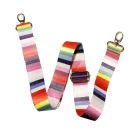 Rainbow Coloured, Wide Handbag Strap, 40 mm