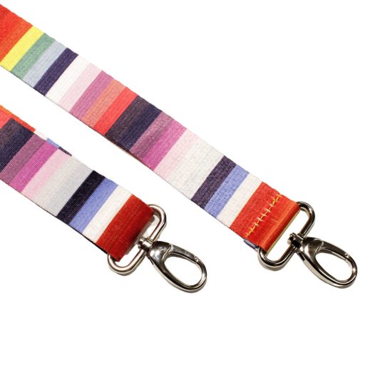 Rainbow Coloured, Wide Handbag Strap, 40 mm