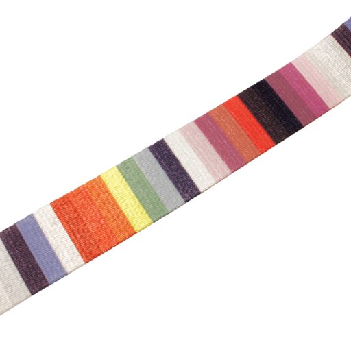 Rainbow Coloured, Wide Handbag Strap, 40 mm