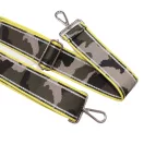 Neon Yellow military patterned, Wide Handbag Strap, 50 mm
