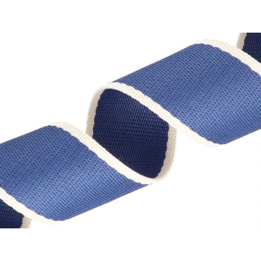 Blue changeable bag strap, 38mm wide.