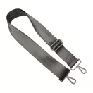 Dark Grey detachable bag strap, 5 cm - 2" wide