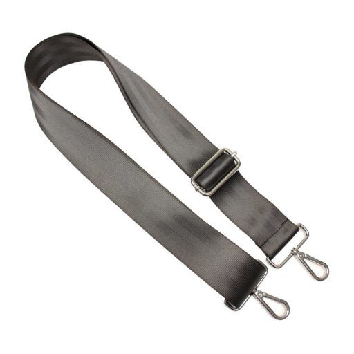 Dark Grey detachable bag strap, 5 cm - 2" wide