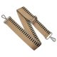 Beige Striped Wide Handbag Strap, 50 mm