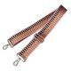 Pink Beige Striped Wide Handbag Strap, 50 mm