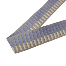 Grey Beige Striped Wide Handbag Strap, 50 mm