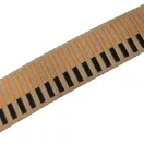Barna Striped Bag Strap with Leather, 5 cm wide