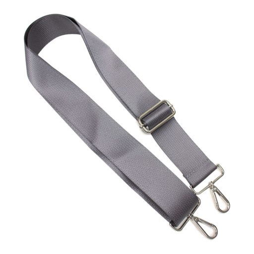 Grey detachable bag strap, 5 cm - 2" wide