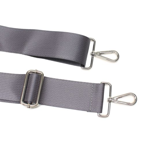 Grey detachable bag strap, 5 cm - 2" wide