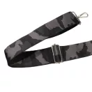 Grey Black military patterned, Wide Handbag Strap, sport bag shoulder strap, 50 mm