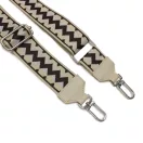 Zig zag pattern wide bag strap
