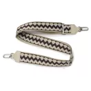 Zig zag pattern wide bag strap
