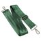 Black bag strap, 5 cm wide, silver