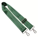 Black bag strap, 5 cm wide, silver