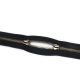 Polished YKK Zipper, Brass coloured, Black, T5