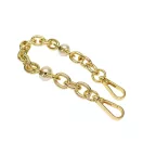 Gold Short Bag Chain with Pearls – 35 cm