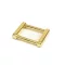 20 mm Square Handle Holder, Gold Colour – Cast Zamak