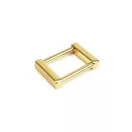 20 mm Square Handle Holder, Gold Colour – Cast Zamak