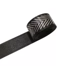 Wide bag strap with chain, nickel
