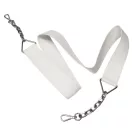 Wide bag strap with chain, nickel