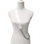 Wide bag strap with chain, nickel