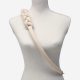 Wide bag strap with chain, nickel