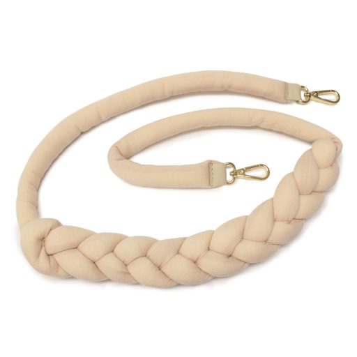 Wide bag strap with chain, nickel