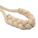 Wide bag strap with chain, nickel