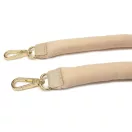 Wide bag strap with chain, nickel
