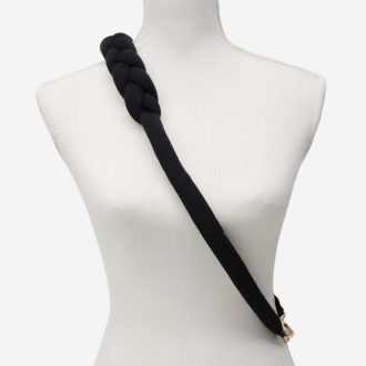 Wide bag strap with chain, nickel