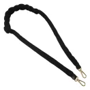 Wide bag strap with chain, nickel