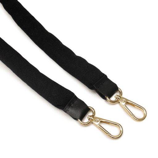 Wide bag strap with chain, nickel