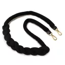 Wide bag strap with chain, nickel