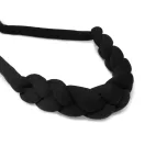 Wide bag strap with chain, nickel