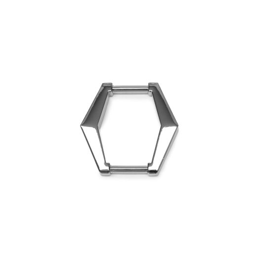 Hexagonal Handle Holder for 15mm Bag Straps, Nichel