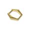 Hexagonal Handle Holder for 15mm Bag Straps, Gold Colour