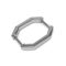 Octagonal Handle Holder, 15 mm, Nichel