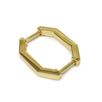 Octagonal Handle Holder for 15mm Bag Straps, Nichel