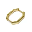 Octagonal Handle Holder for 15mm Bag Straps, Nichel