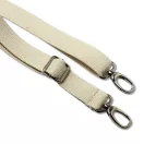 Off White Cotton Bag Strap 3 cm – Adjustable, Detachable Shoulder Strap, Nickel