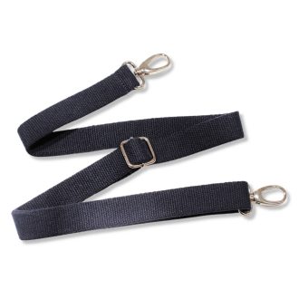 bag shoulder strap Cotton, Dark Blue, 40 mm, Nickel
