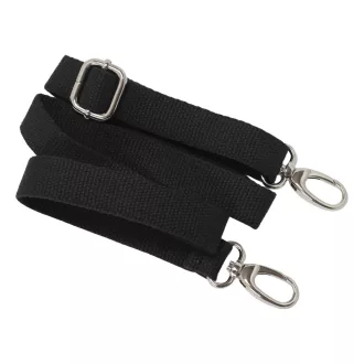   Black Cotton Bag Strap 3 cm – Adjustable, Detachable Shoulder Strap Nickel