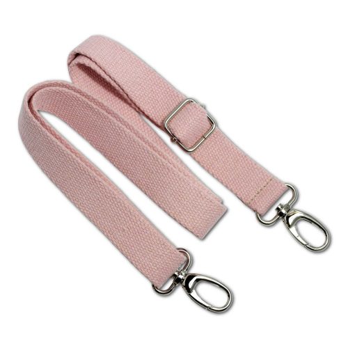 bag shoulder strap Cotton, Pink, 30 mm, Nickel