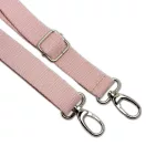 Pink Cotton Bag Strap 3 cm – Adjustable, Detachable Shoulder Strap, Nickel