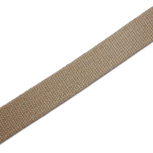 bag shoulder strap Cotton, Flax Coloured, 30 mm, Nickel
